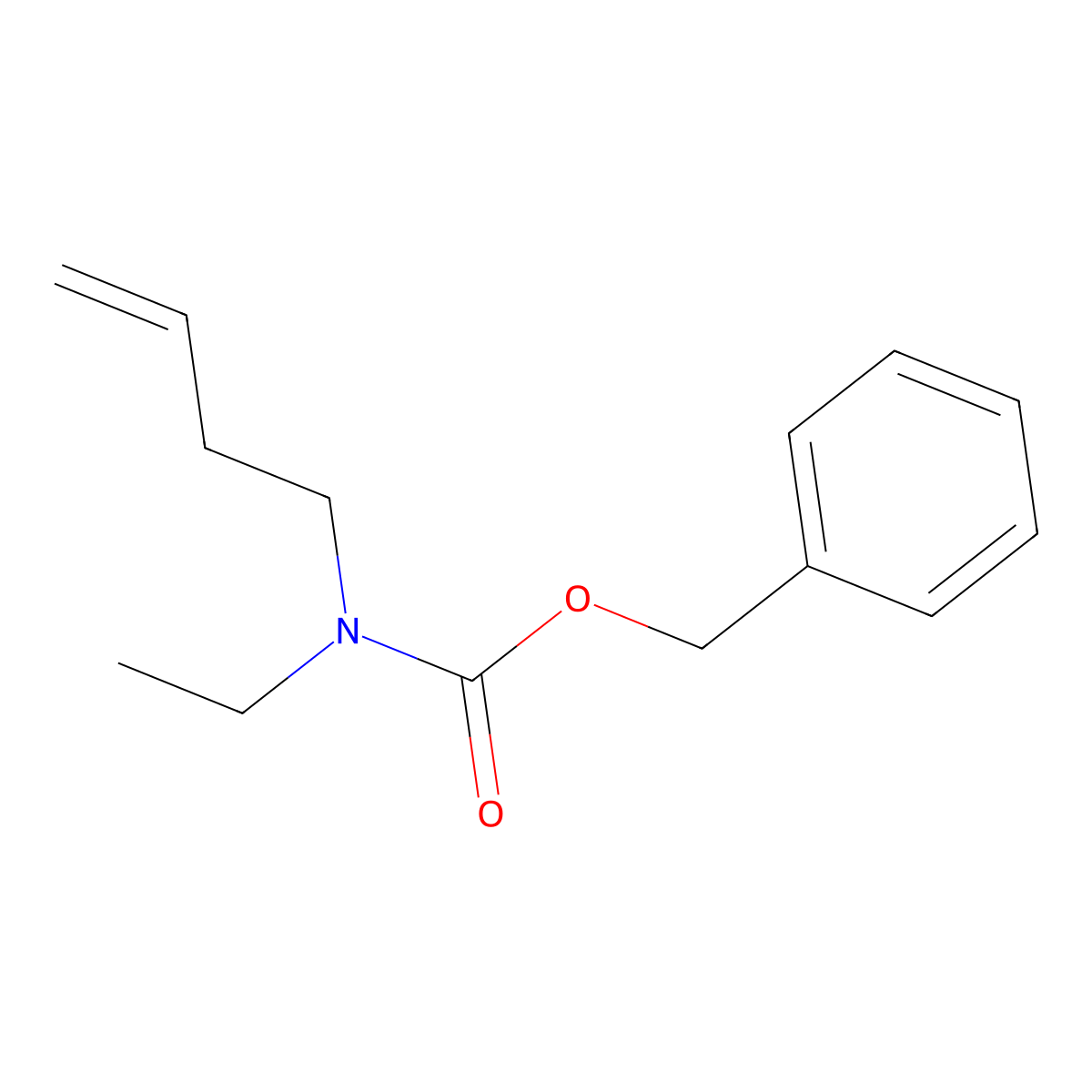 benzyl N-(but-3-en-1-yl)-N-ethylcarbamate molecular structure, CAS 2770498-56-9