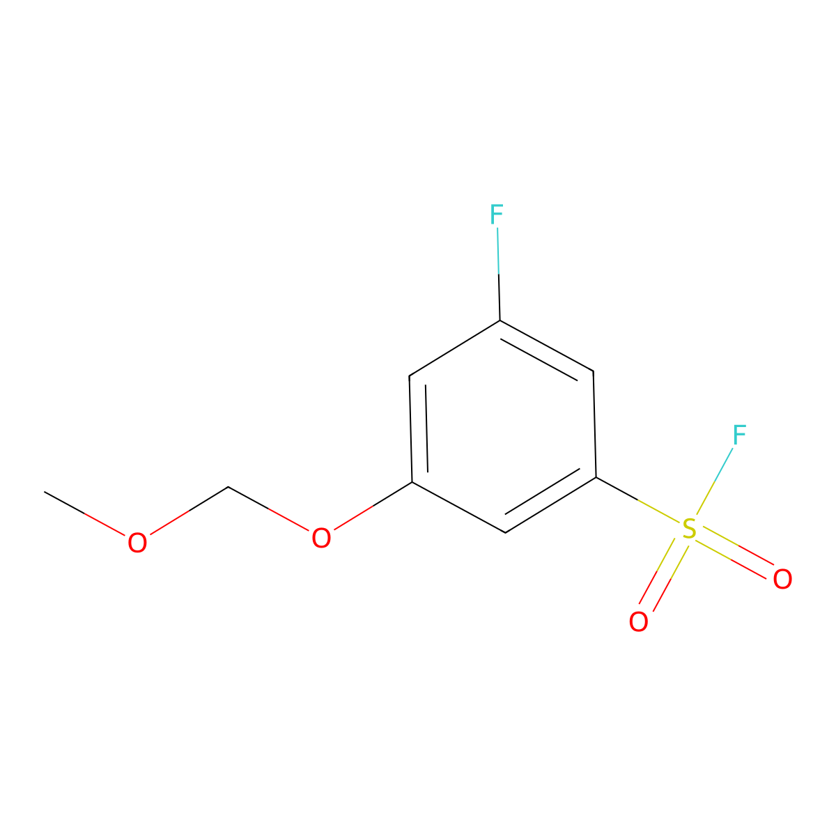 3-Fluoro-5-(methoxymethoxy)benzene-1-sulfonyl fluoride molecular structure, CAS 2770498-80-9