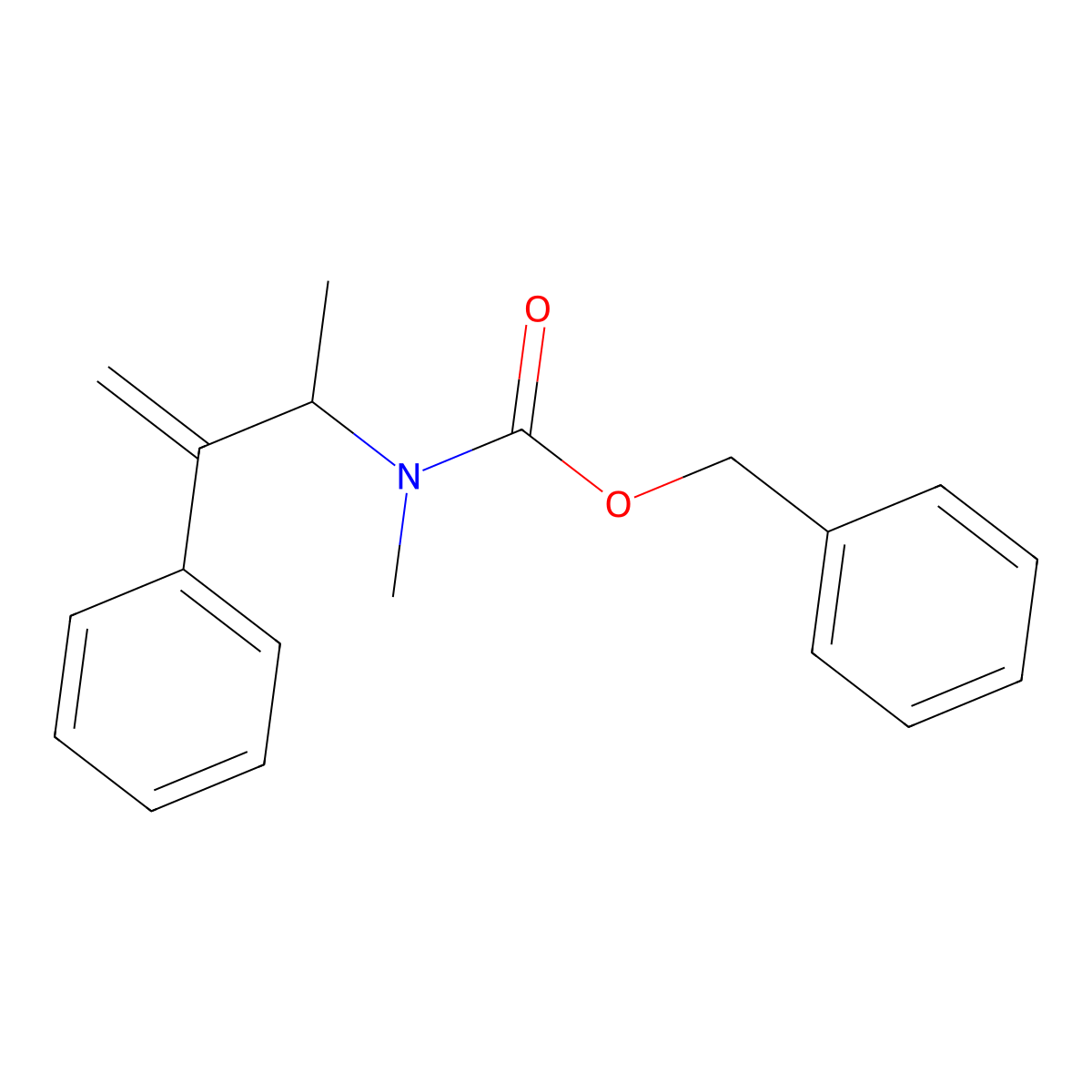 benzyl N-methyl-N-(3-phenylbut-3-en-2-yl)carbamate molecular structure, CAS 2770498-92-3