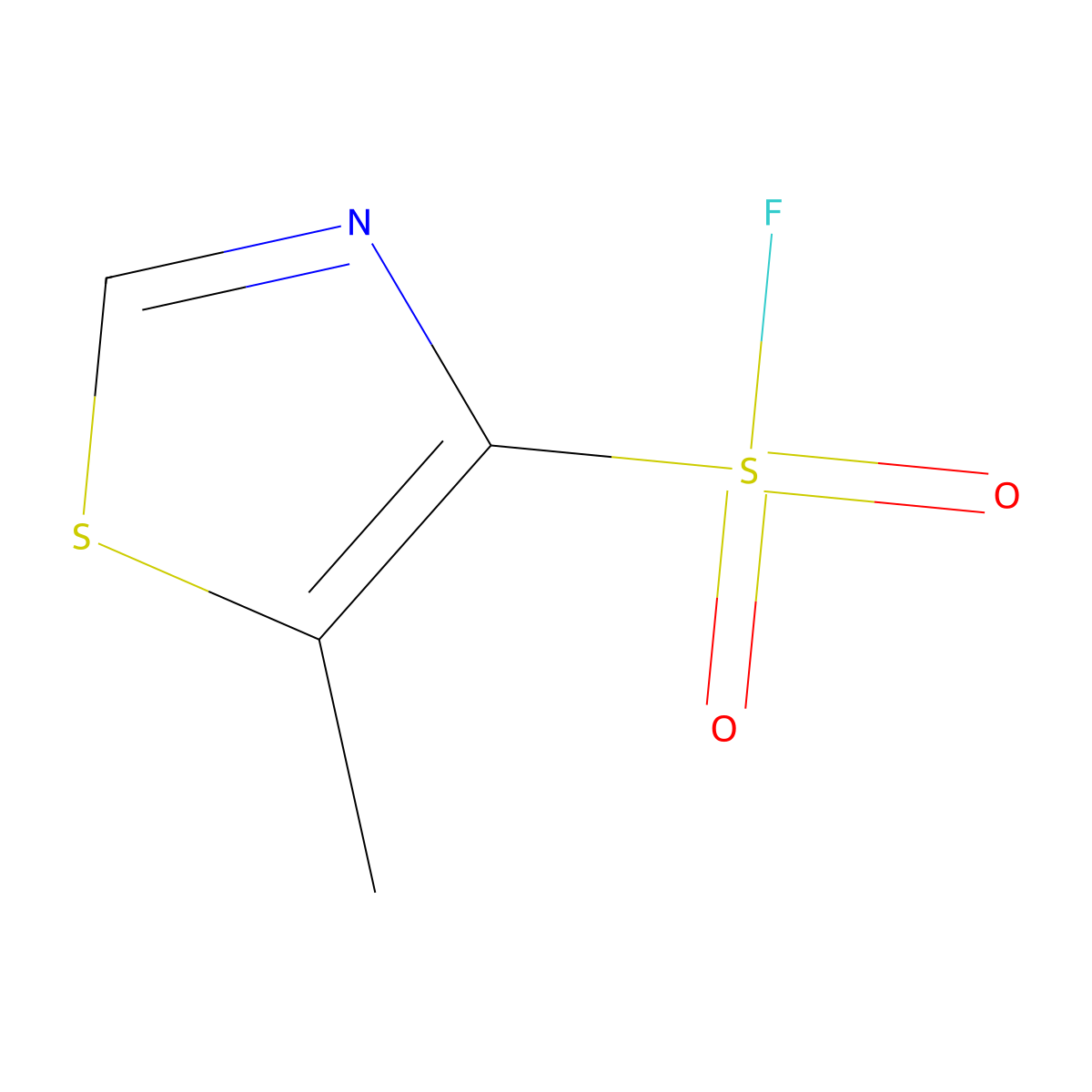 5-Methyl-1,3-thiazole-4-sulfonyl fluoride molecular structure, CAS 2770499-12-0