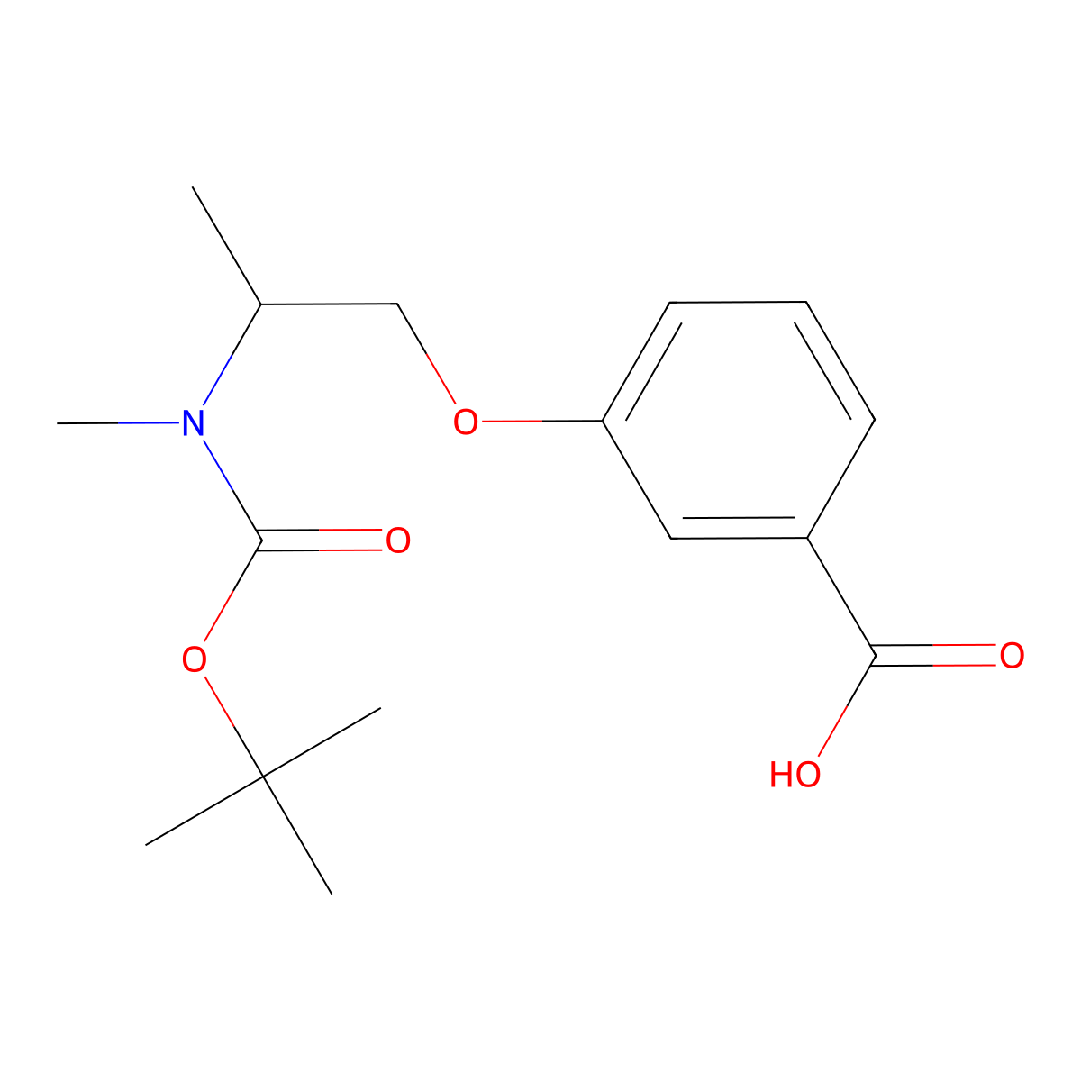 3-(2-{[(Tert-butoxy)carbonyl](methyl)amino}propoxy)benzoic acid molecular structure, CAS 2770499-30-2