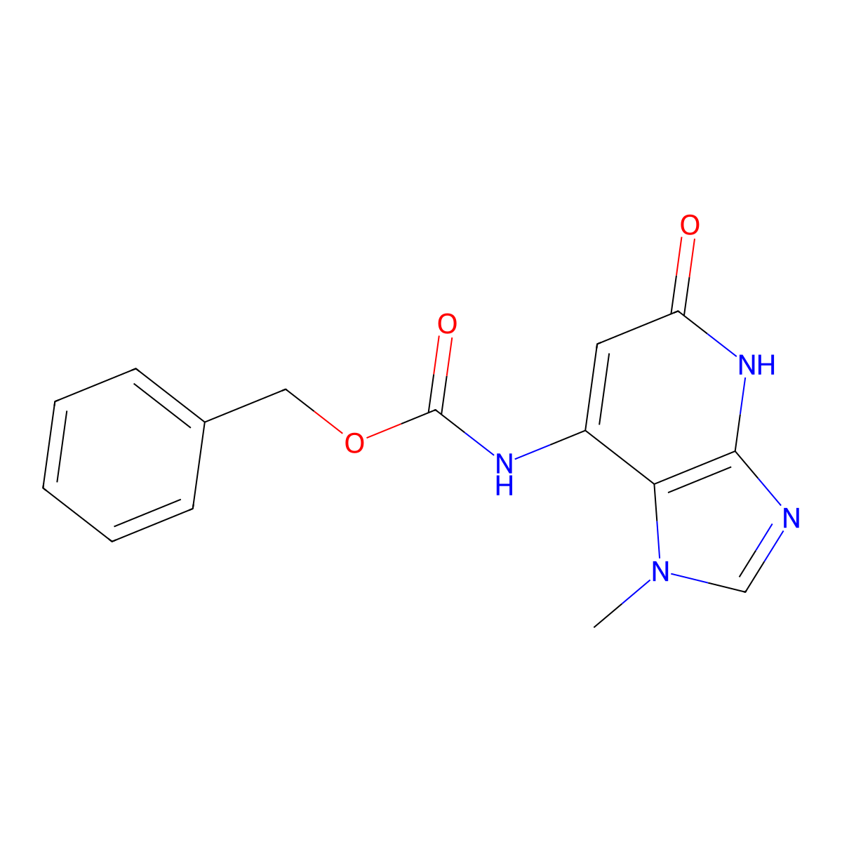 benzyl N-{5-hydroxy-1-methyl-1H-imidazo[4,5-b]pyridin-7-yl}carbamate molecular structure, CAS 2770500-34-8