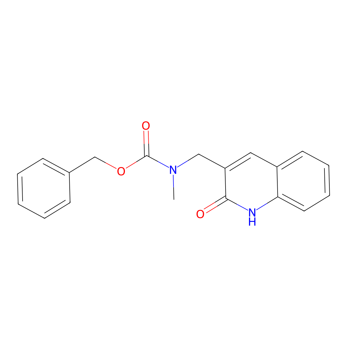 benzyl N-[(2-hydroxyquinolin-3-yl)methyl]-N-methylcarbamate molecular structure, CAS 2770501-00-1