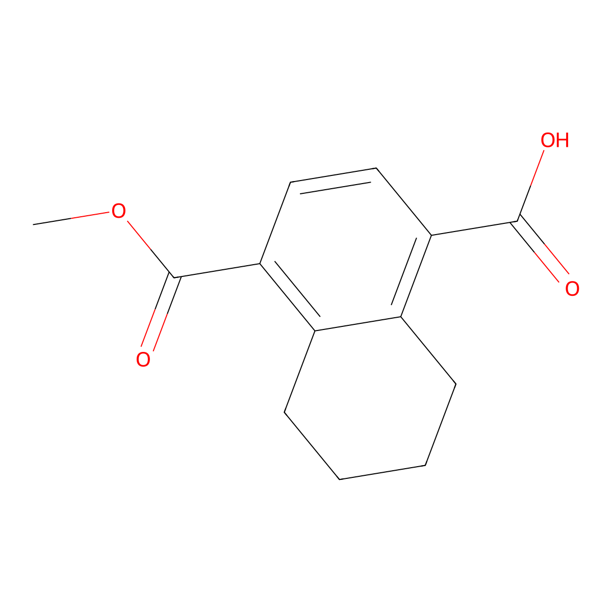 4-(Methoxycarbonyl)-5,6,7,8-tetrahydronaphthalene-1-carboxylic acid molecular structure, CAS 2770501-32-9