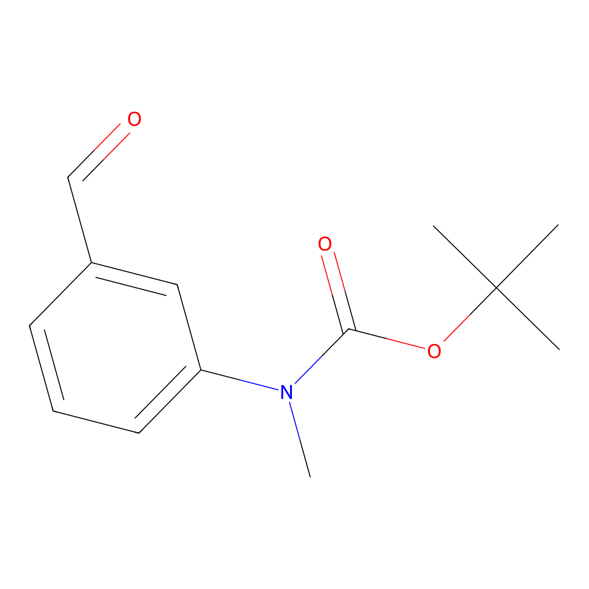 tert-butyl N-(3-formylphenyl)-N-methylcarbamate molecular structure, CAS 2770501-76-1