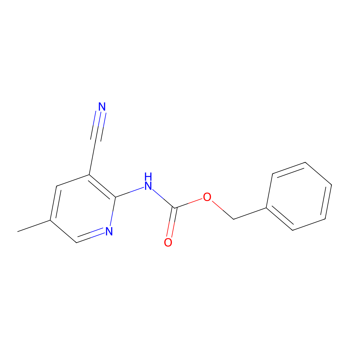 benzyl N-(3-cyano-5-methylpyridin-2-yl)carbamate molecular structure, CAS 2770501-78-3