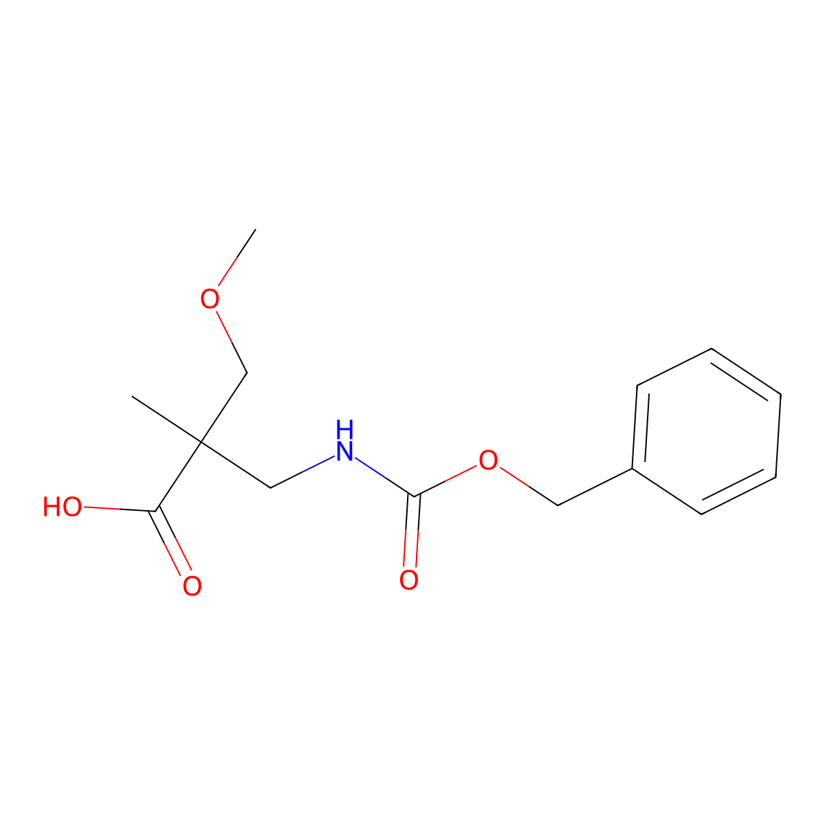 2-({[(Benzyloxy)carbonyl]amino}methyl)-3-methoxy-2-methylpropanoic acid molecular structure, CAS 2770501-89-6