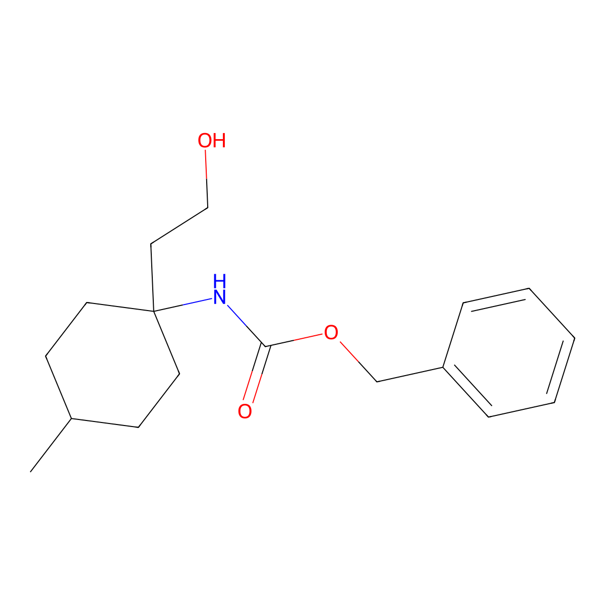 benzyl N-[1-(2-hydroxyethyl)-4-methylcyclohexyl]carbamate molecular structure, CAS 2770517-17-2