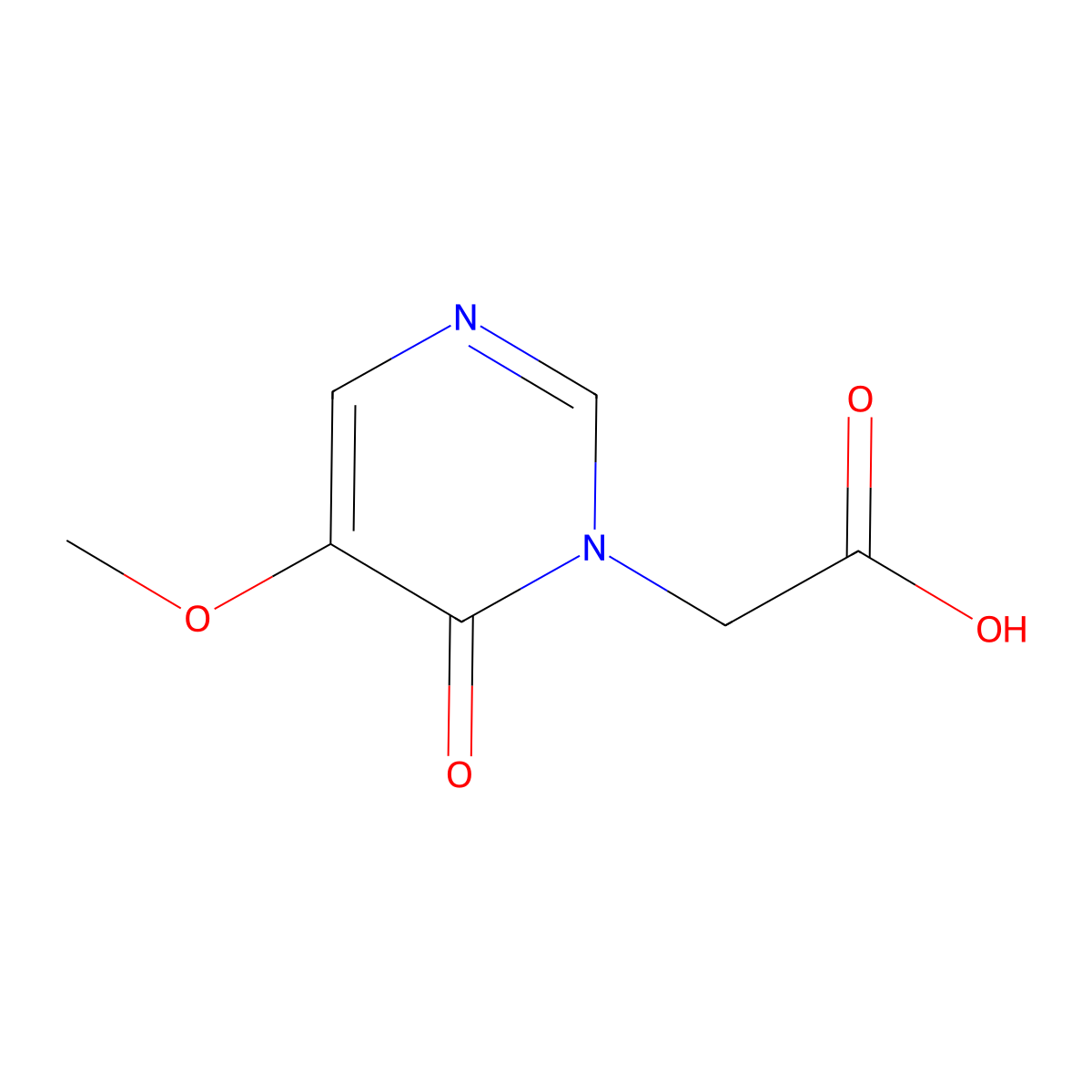 2-(5-Methoxy-6-oxo-1,6-dihydropyrimidin-1-yl)acetic acid molecular structure, CAS 2770517-39-8