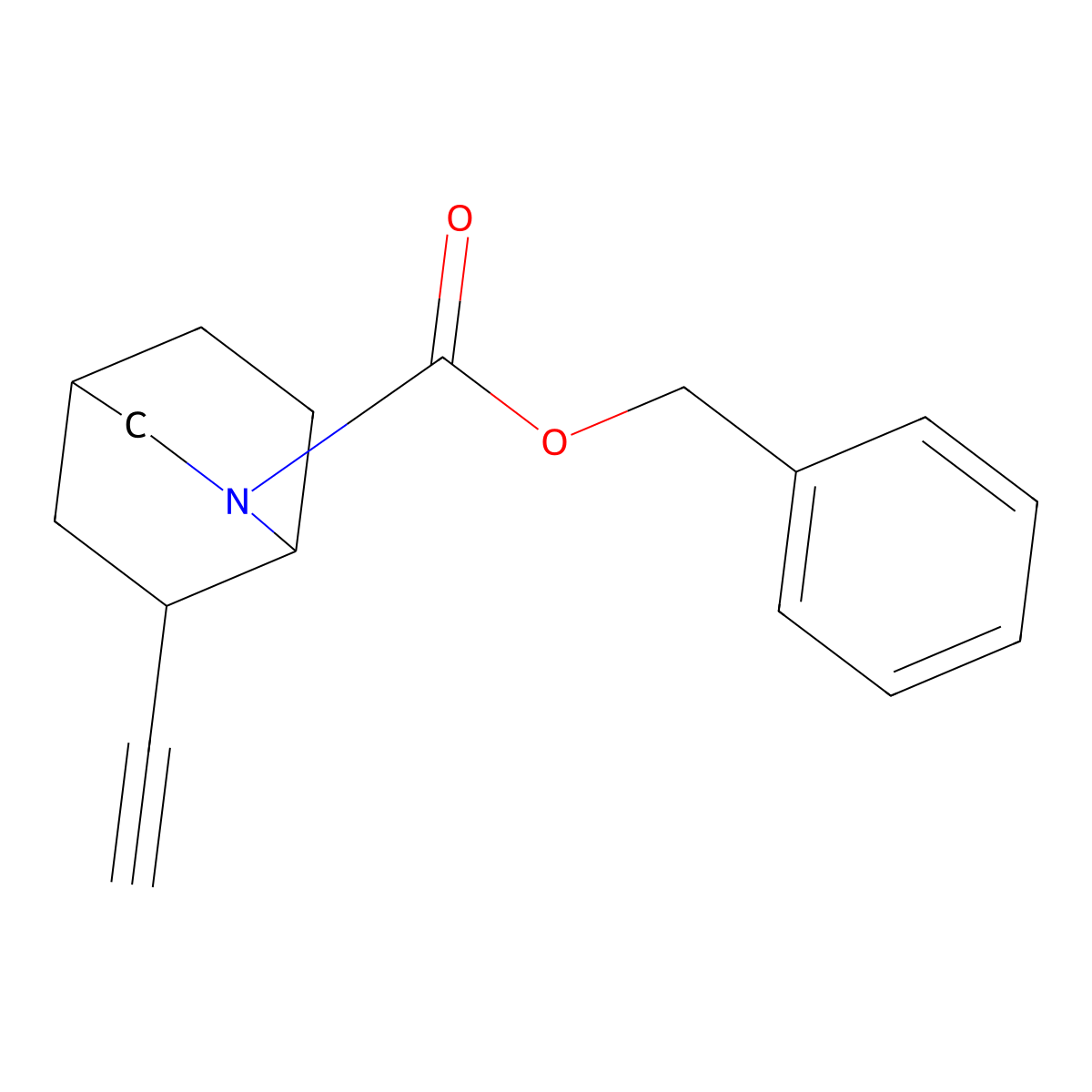 Benzyl 6-ethynyl-2-azabicyclo[2.2.2]octane-2-carboxylate molecular structure, CAS 2770518-69-7