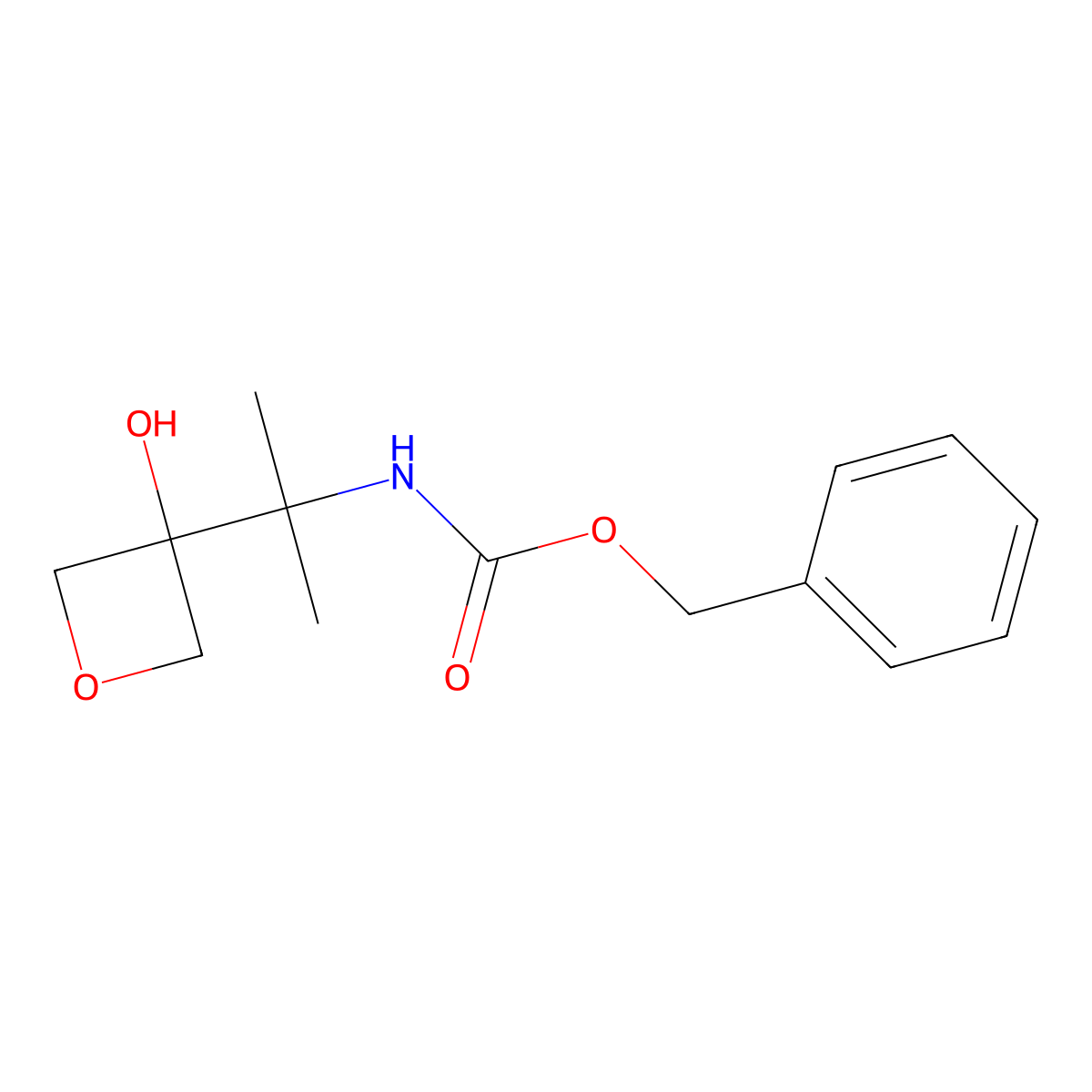 benzyl N-[2-(3-hydroxyoxetan-3-yl)propan-2-yl]carbamate molecular structure, CAS 2770518-71-1