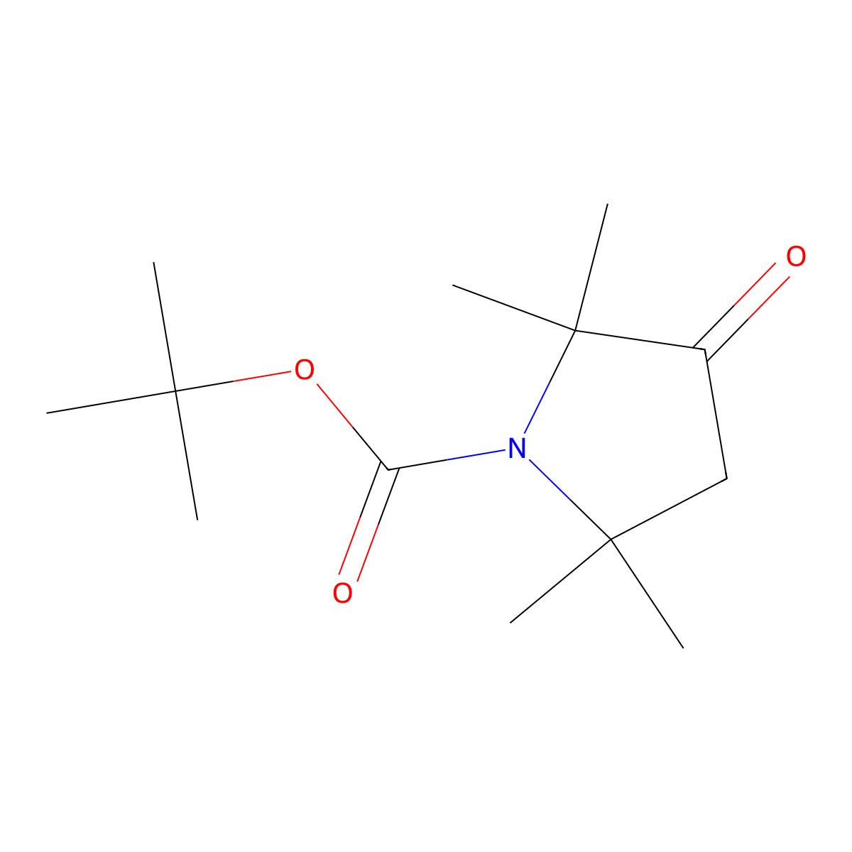 Tert-butyl 2,2,5,5-tetramethyl-3-oxopyrrolidine-1-carboxylate molecular structure, CAS 2770518-82-4