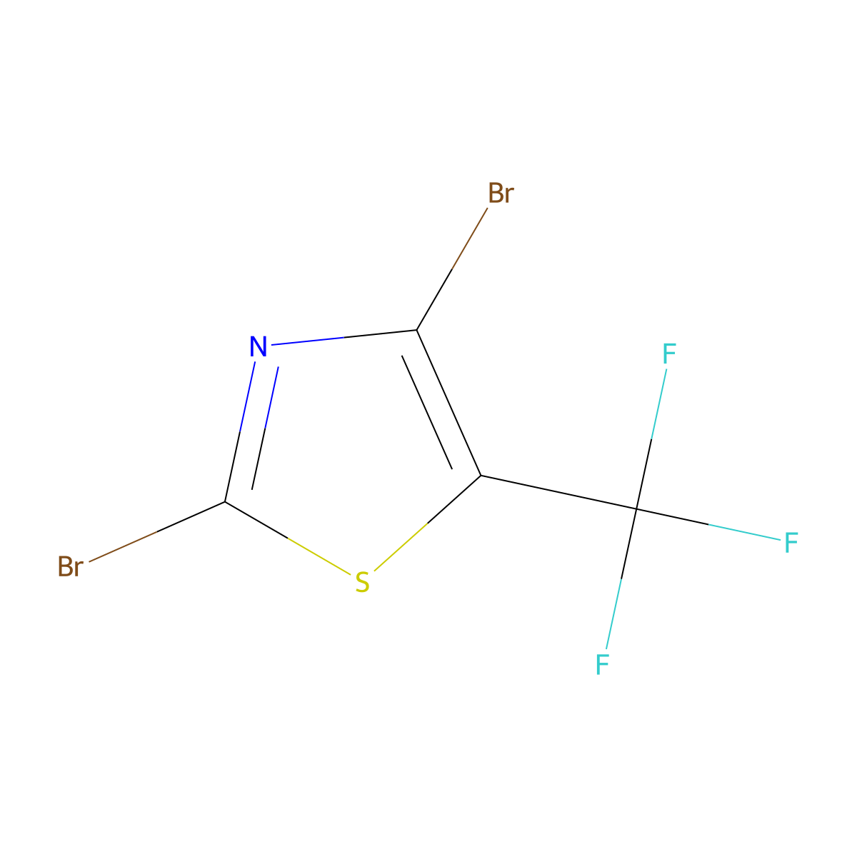 2,4-Dibromo-5-(trifluoromethyl)-1,3-thiazole molecular structure, CAS 2770524-93-9