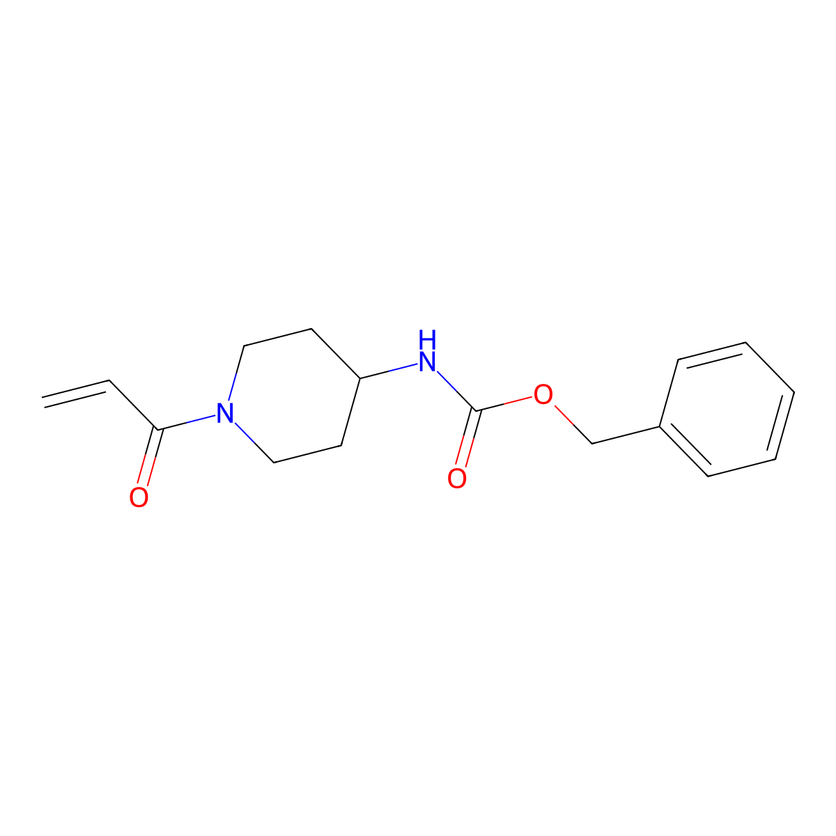 benzyl N-[1-(prop-2-enoyl)piperidin-4-yl]carbamate molecular structure, CAS 2770525-49-8
