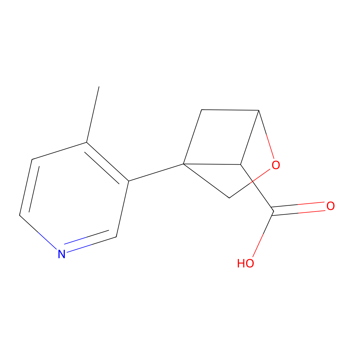 4-(4-Methylpyridin-3-yl)-2-oxabicyclo[2.1.1]hexane-5-carboxylic acid molecular structure, CAS 2770525-52-3
