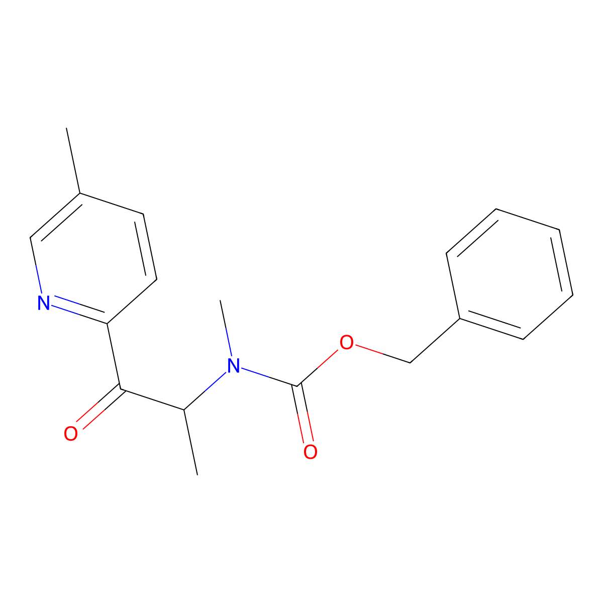 benzyl N-methyl-N-[1-(5-methylpyridin-2-yl)-1-oxopropan-2-yl]carbamate molecular structure, CAS 2770525-71-6