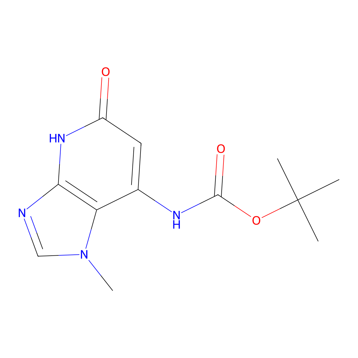 tert-butyl N-{5-hydroxy-1-methyl-1H-imidazo[4,5-b]pyridin-7-yl}carbamate molecular structure, CAS 2770529-24-1