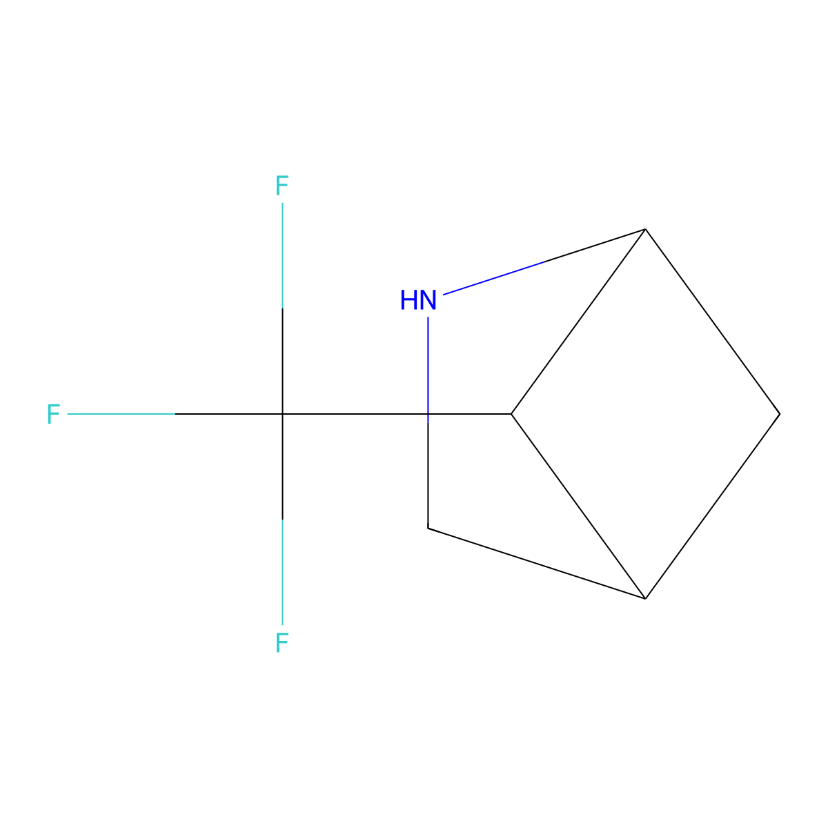 5-(Trifluoromethyl)-2-azabicyclo[2.1.1]hexane molecular structure, CAS 2770529-42-3