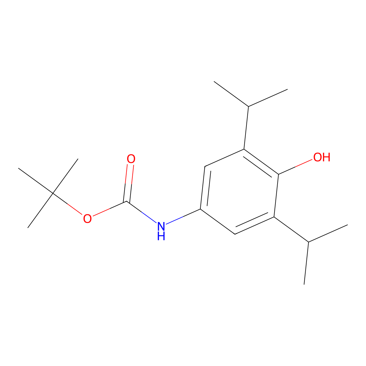 tert-butyl N-[4-hydroxy-3,5-bis(propan-2-yl)phenyl]carbamate molecular structure, CAS 2770529-62-7