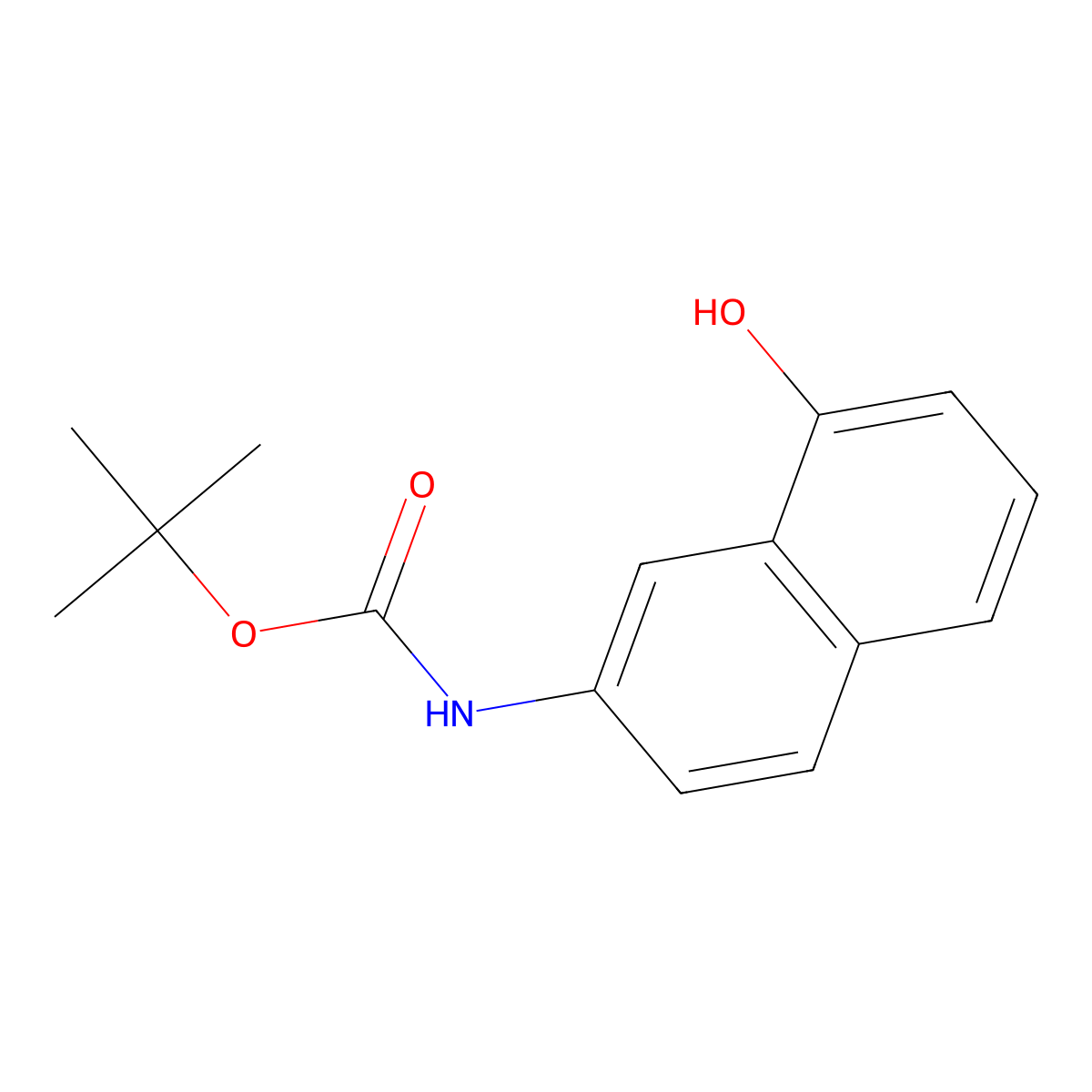 tert-butyl N-(8-hydroxynaphthalen-2-yl)carbamate molecular structure, CAS 2770529-81-0