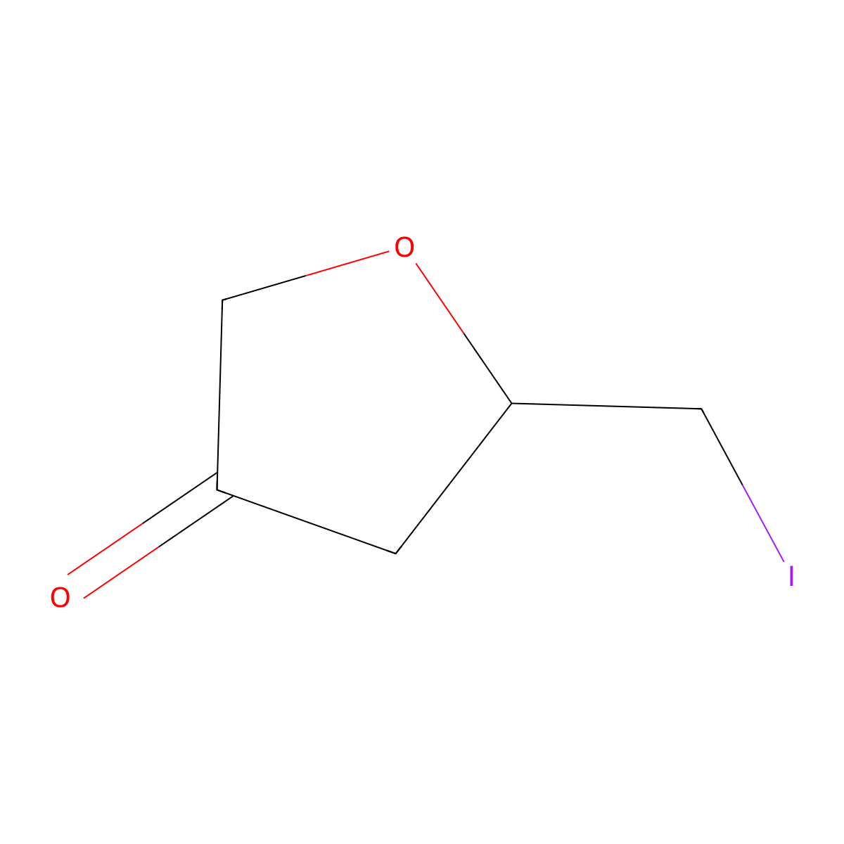 5-(Iodomethyl)oxolan-3-one molecular structure, CAS 2770534-34-2