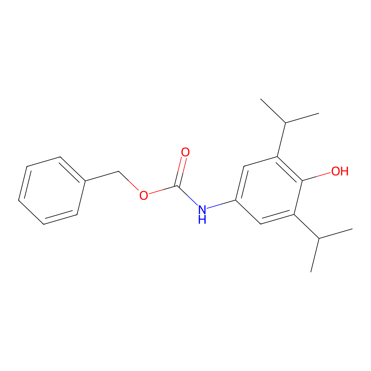 benzyl N-[4-hydroxy-3,5-bis(propan-2-yl)phenyl]carbamate molecular structure, CAS 2770534-43-3