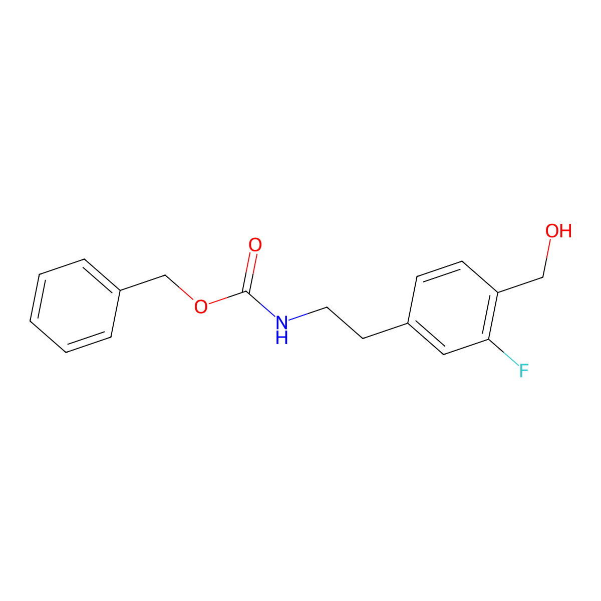 benzyl N-{2-[3-fluoro-4-(hydroxymethyl)phenyl]ethyl}carbamate molecular structure, CAS 2770544-69-7