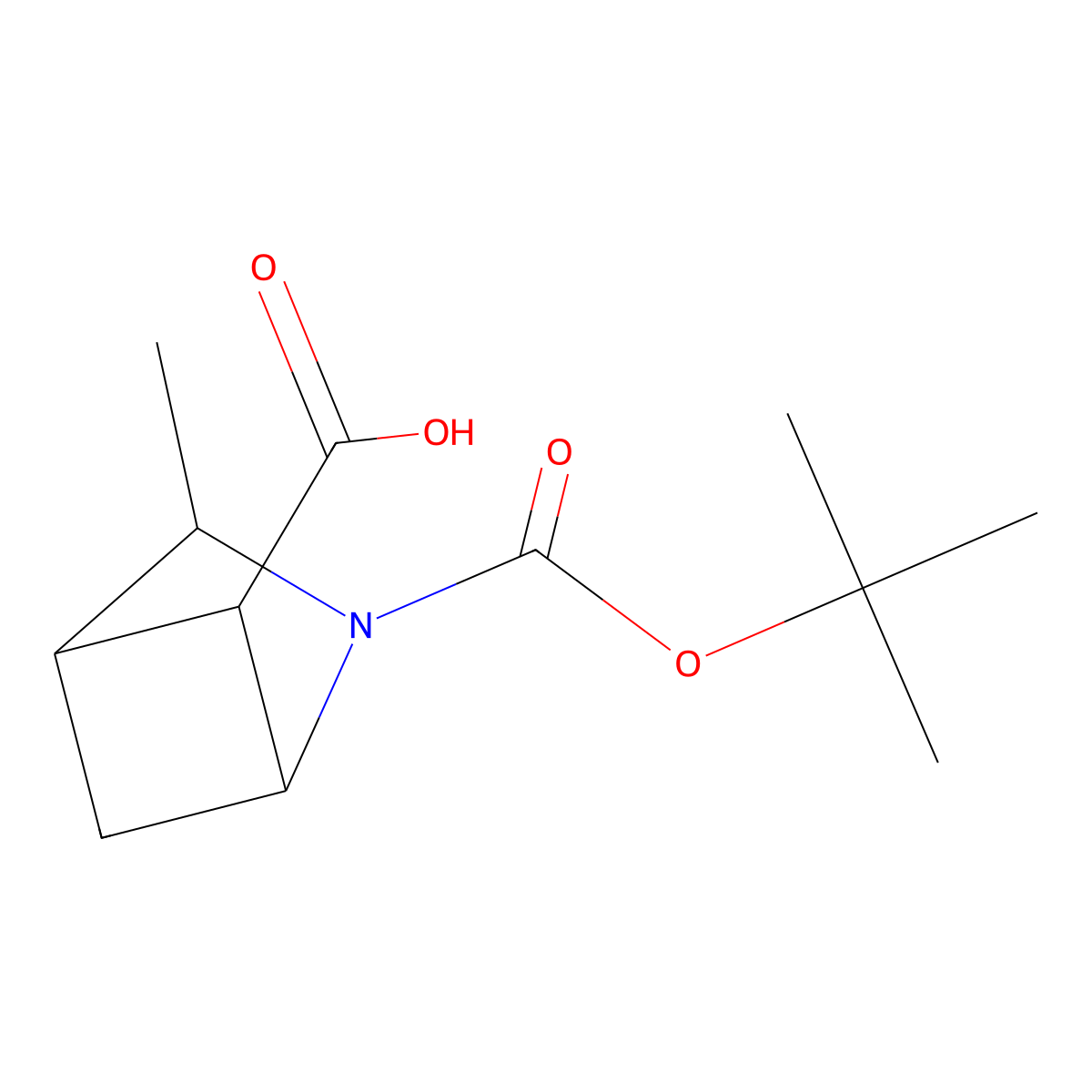 2-[(Tert-butoxy)carbonyl]-3-methyl-2-azabicyclo[2.1.1]hexane-5-carboxylic acid molecular structure, CAS 2770544-81-3