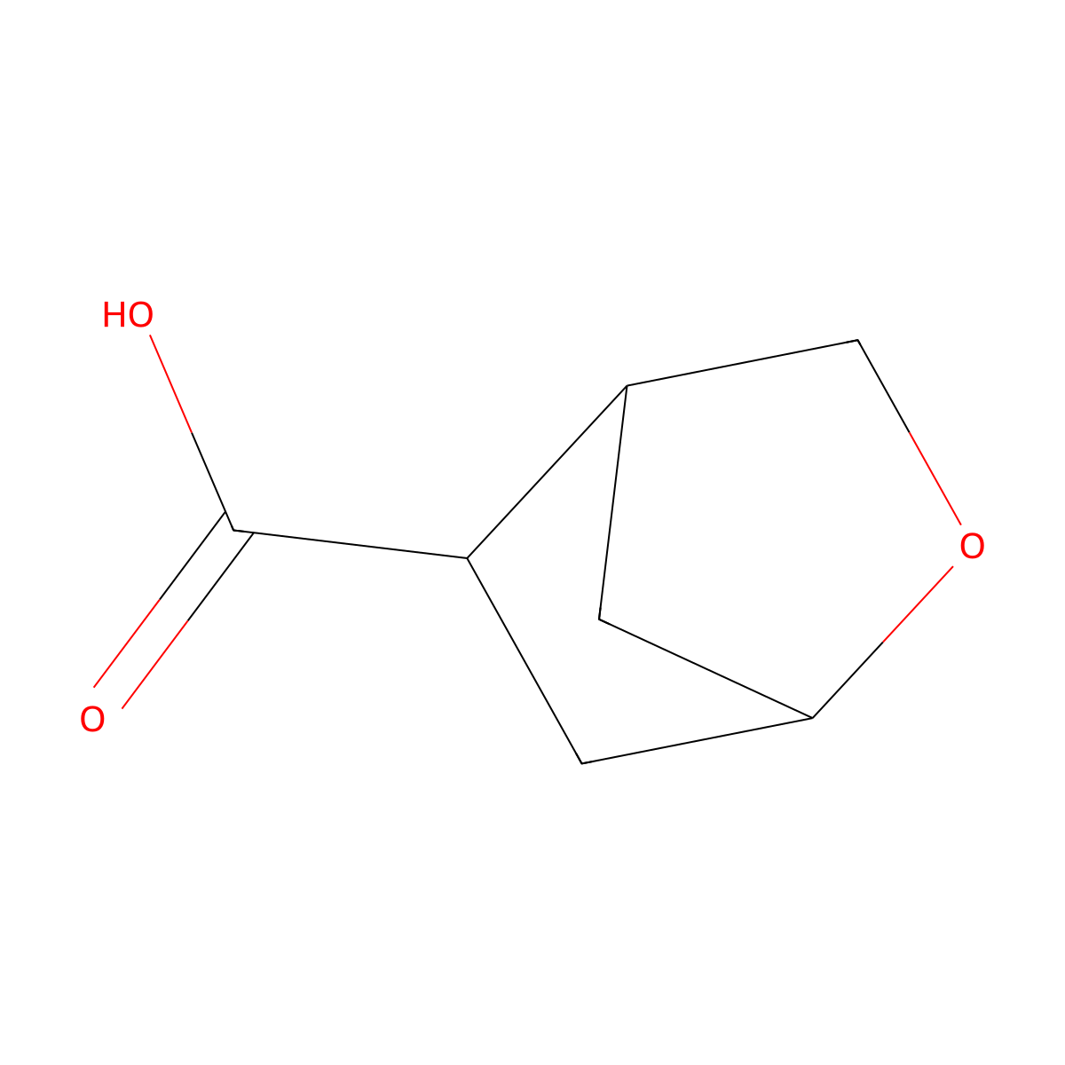 2-Oxabicyclo[2.2.1]heptane-5-carboxylic acid molecular structure, CAS 2770545-84-9