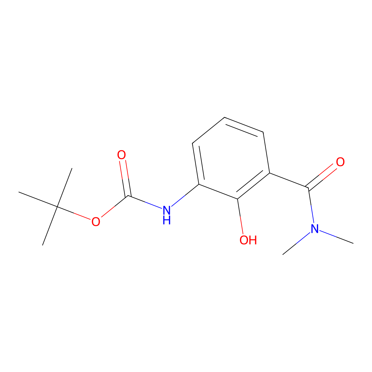 tert-butyl N-[3-(dimethylcarbamoyl)-2-hydroxyphenyl]carbamate molecular structure, CAS 2770554-41-9