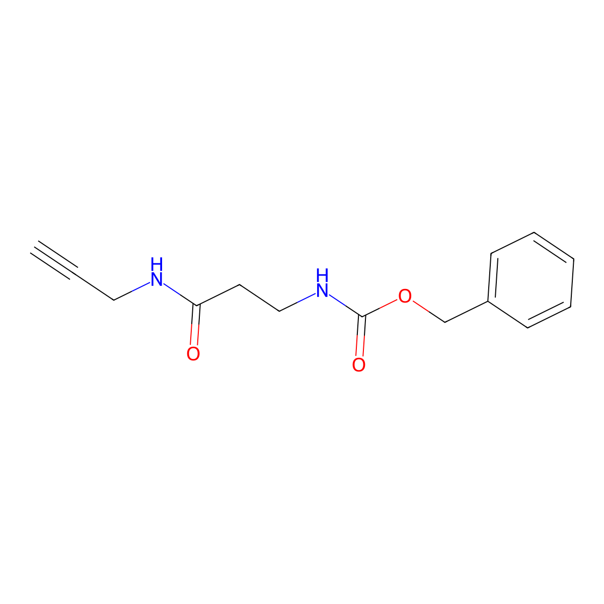 benzyl N-{2-[(prop-2-yn-1-yl)carbamoyl]ethyl}carbamate molecular structure, CAS 2770554-65-7