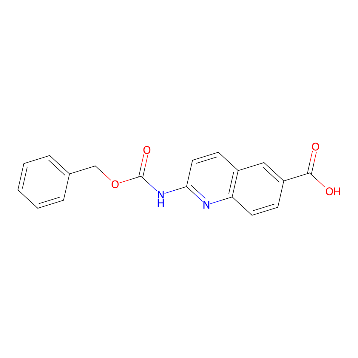 2-{[(Benzyloxy)carbonyl]amino}quinoline-6-carboxylic acid molecular structure, CAS 2770555-01-4