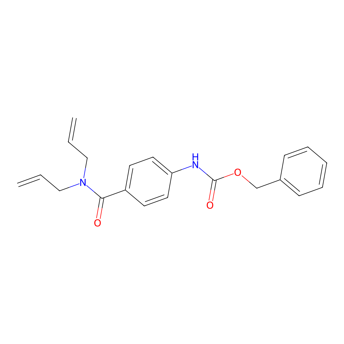 benzyl N-{4-[bis(prop-2-en-1-yl)carbamoyl]phenyl}carbamate molecular structure, CAS 2770555-98-9
