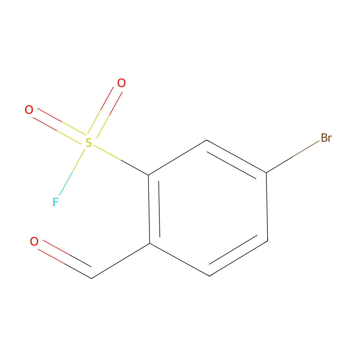 5-Bromo-2-formylbenzene-1-sulfonyl fluoride molecular structure, CAS 2770556-05-1