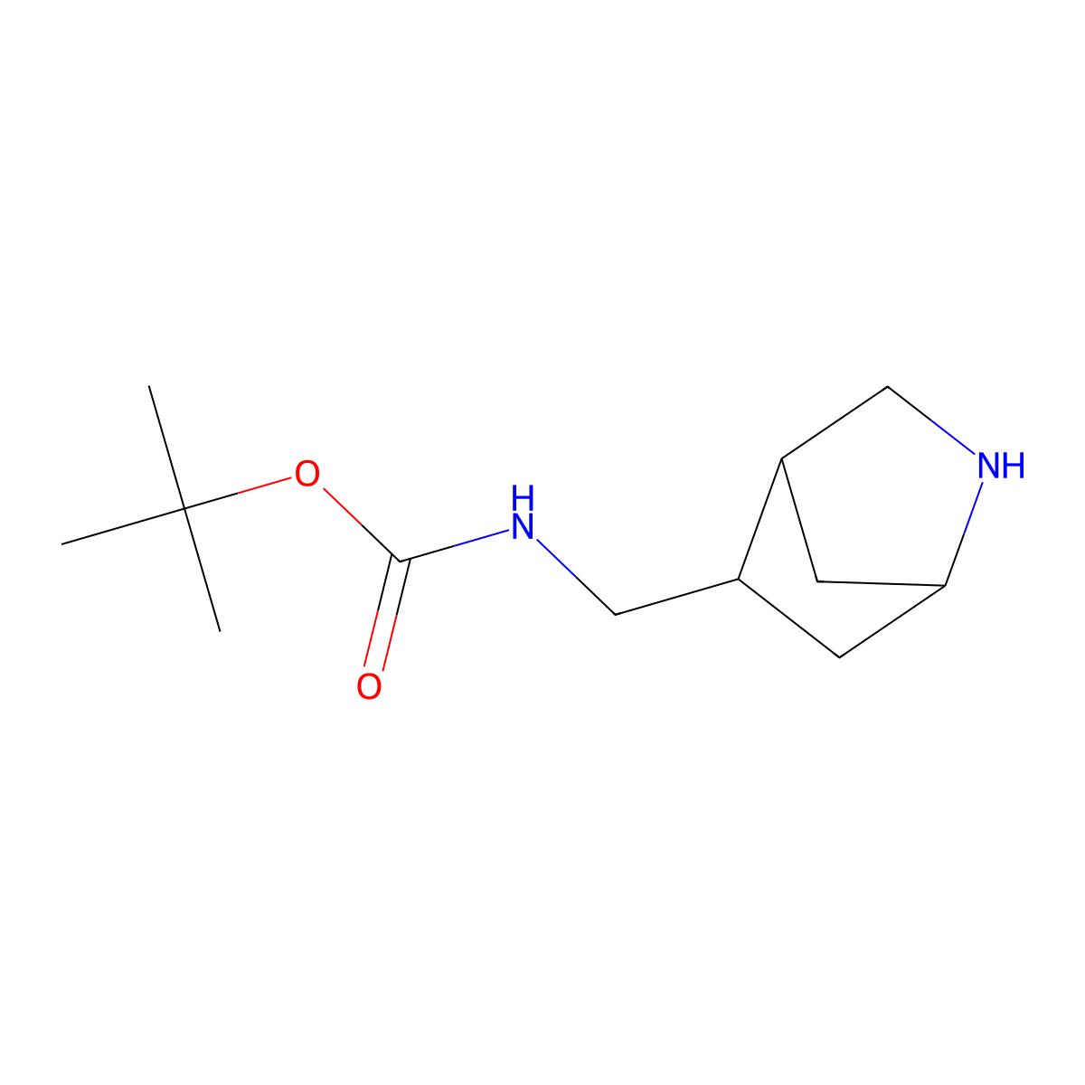 tert-butyl N-({2-azabicyclo[2.2.1]heptan-5-yl}methyl)carbamate molecular structure, CAS 2770557-14-5
