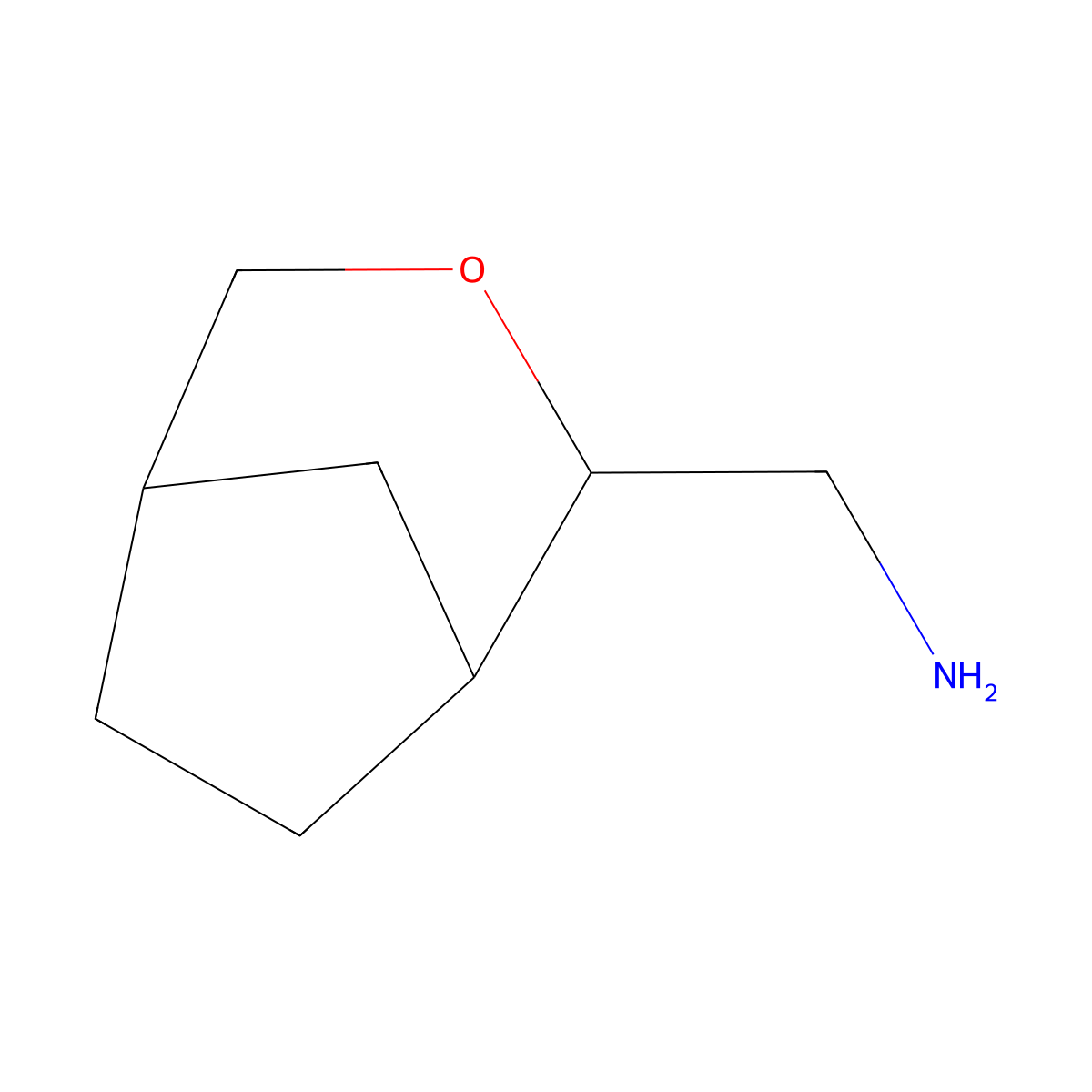 1-{3-Oxabicyclo[3.2.1]octan-2-yl}methanamine molecular structure, CAS 2770557-24-7