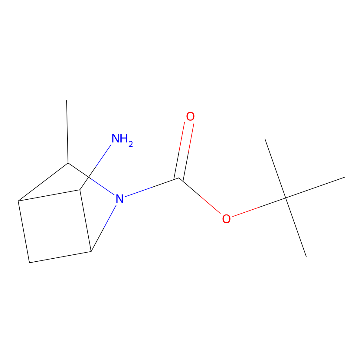 Tert-butyl 5-amino-3-methyl-2-azabicyclo[2.1.1]hexane-2-carboxylate molecular structure, CAS 2770557-55-4