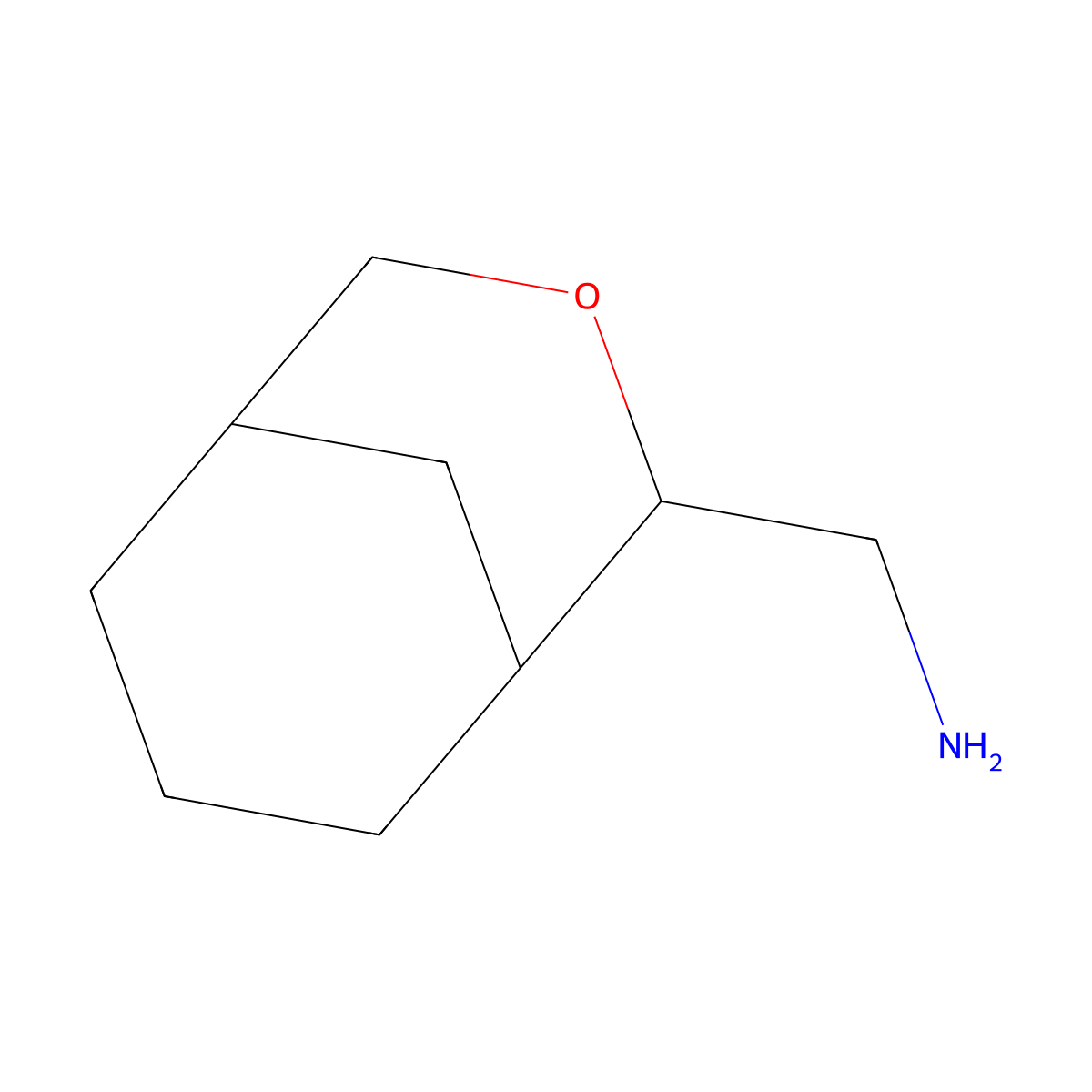 1-{3-Oxabicyclo[3.3.1]nonan-2-yl}methanamine molecular structure, CAS 2770557-67-8