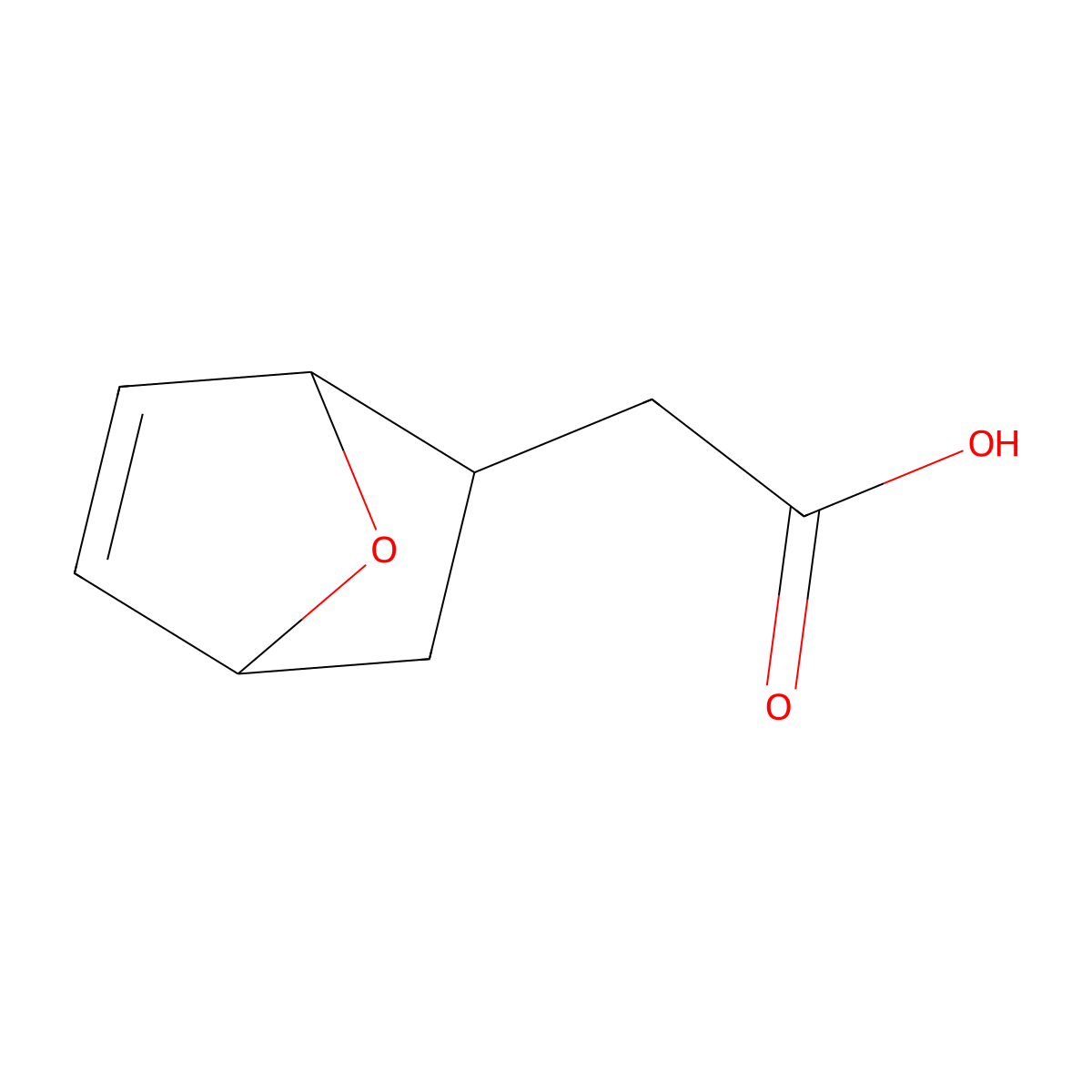 2-{7-Oxabicyclo[2.2.1]hept-5-en-2-yl}acetic acid molecular structure, CAS 2770557-77-0