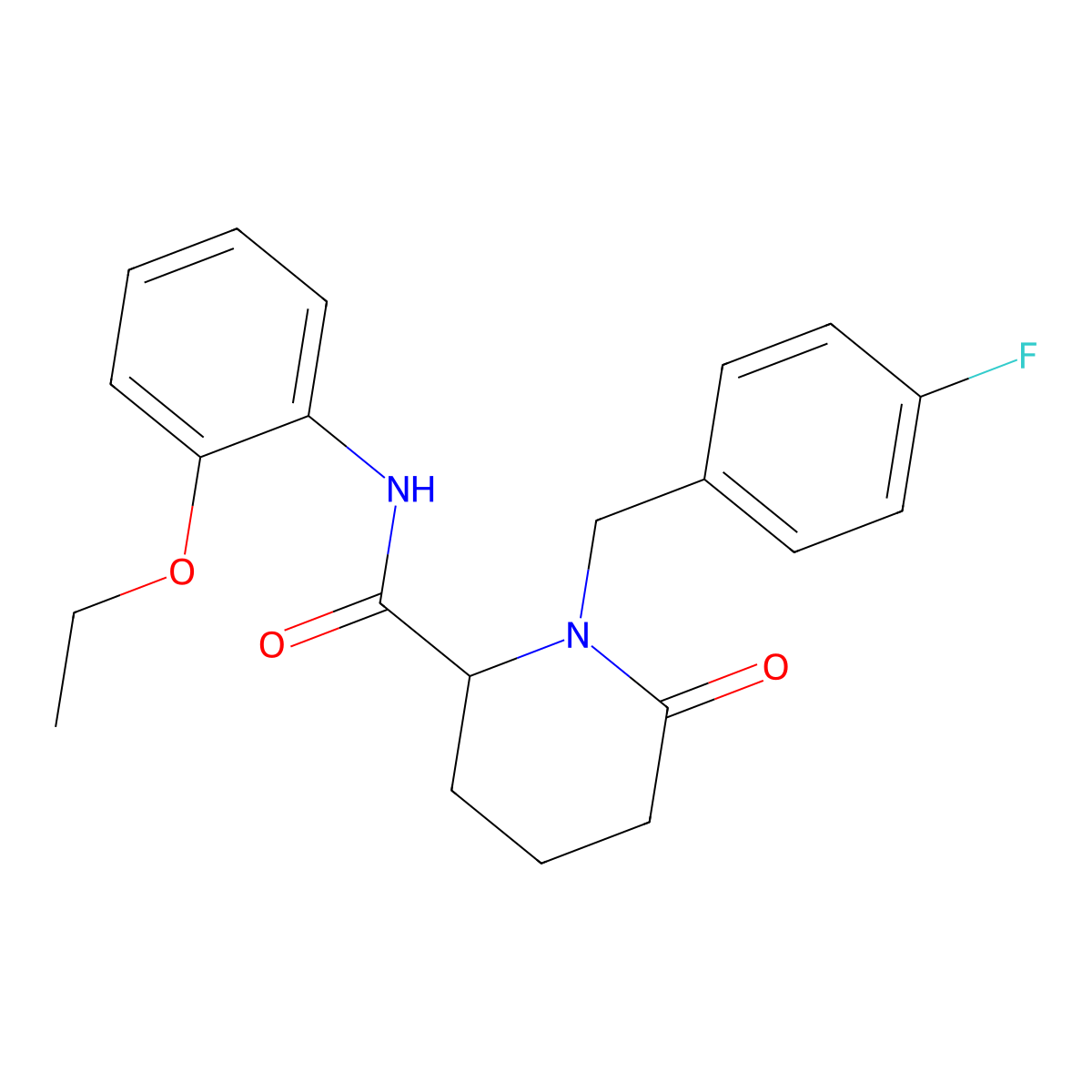 N-(2-ethoxyphenyl)-1-[(4-fluorophenyl)methyl]-6-oxopiperidine-2-carboxamide molecular structure, CAS 2770579-71-8