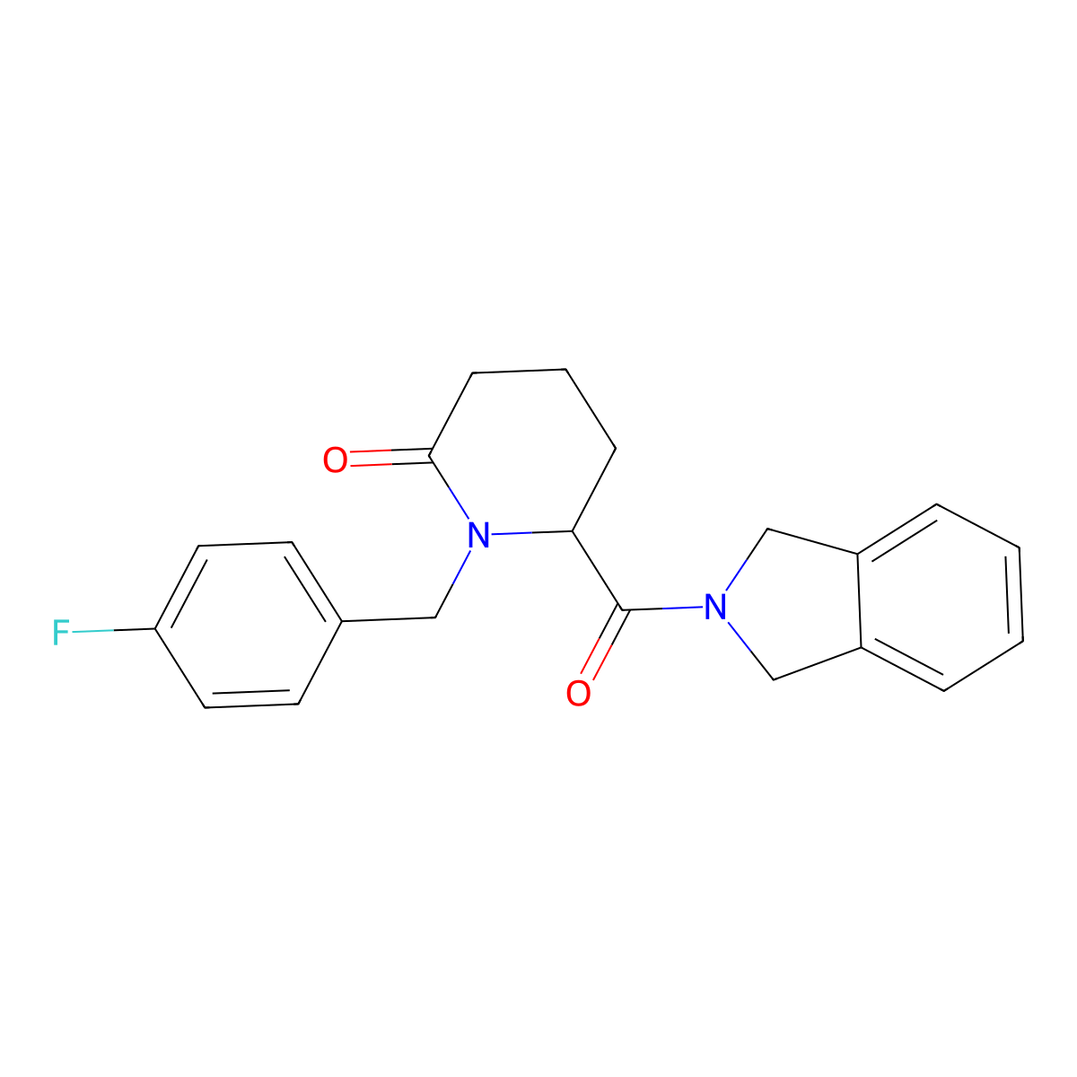 6-(2,3-dihydro-1H-isoindole-2-carbonyl)-1-[(4-fluorophenyl)methyl]piperidin-2-one molecular structure, CAS 2770579-79-6