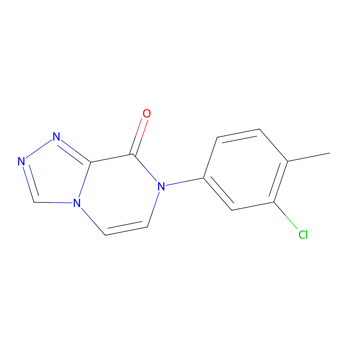 7-(3-chloro-4-methylphenyl)-7H,8H-[1,2,4]triazolo[4,3-a]pyrazin-8-one molecular structure, CAS 2770581-50-3