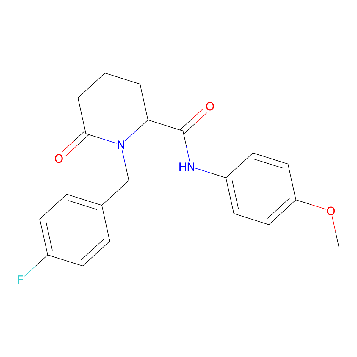 1-[(4-fluorophenyl)methyl]-N-(4-methoxyphenyl)-6-oxopiperidine-2-carboxamide molecular structure, CAS 2770581-89-8