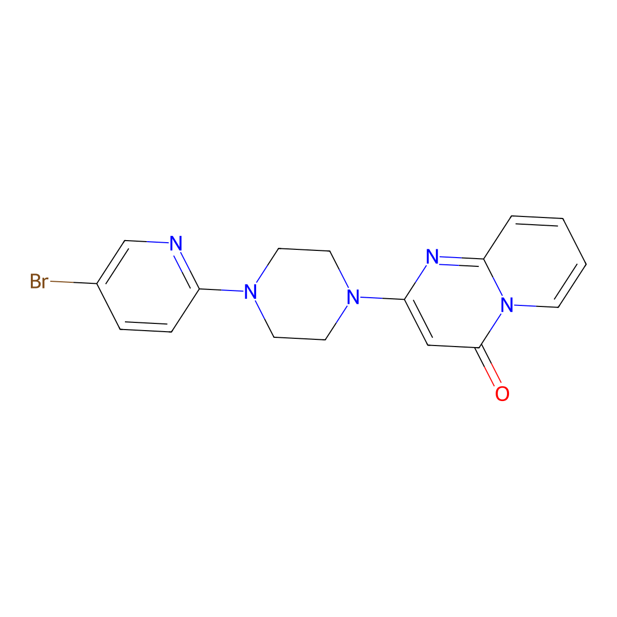 2-[4-(5-bromopyridin-2-yl)piperazin-1-yl]-4H-pyrido[1,2-a]pyrimidin-4-one molecular structure, CAS 2770583-32-7