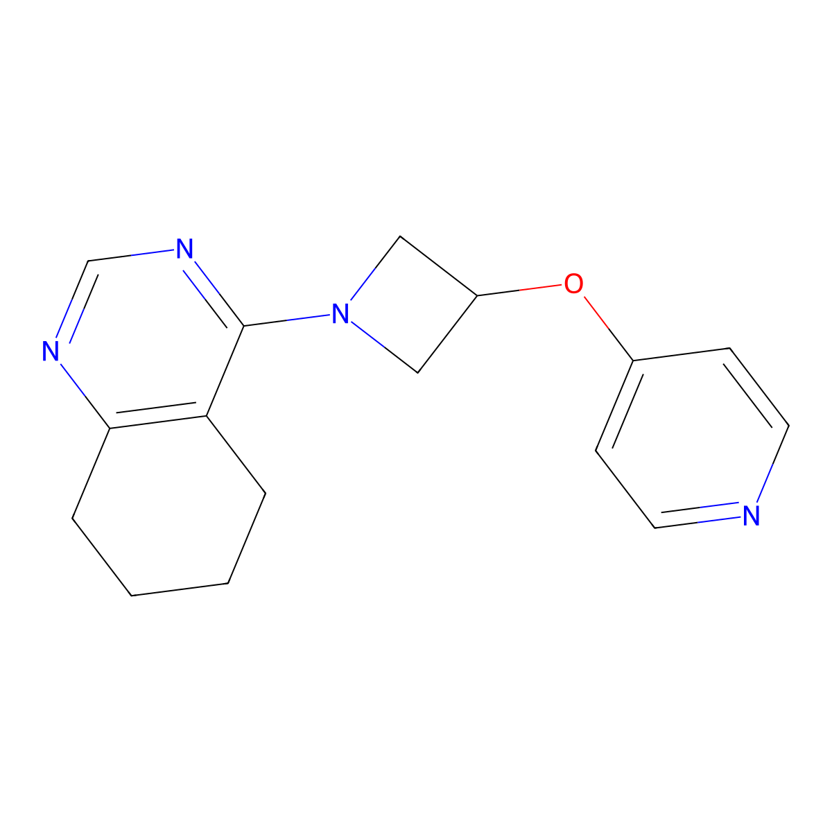 4-[3-(Pyridin-4-yloxy)azetidin-1-yl]-5,6,7,8-tetrahydroquinazoline molecular structure, CAS 2770584-59-1