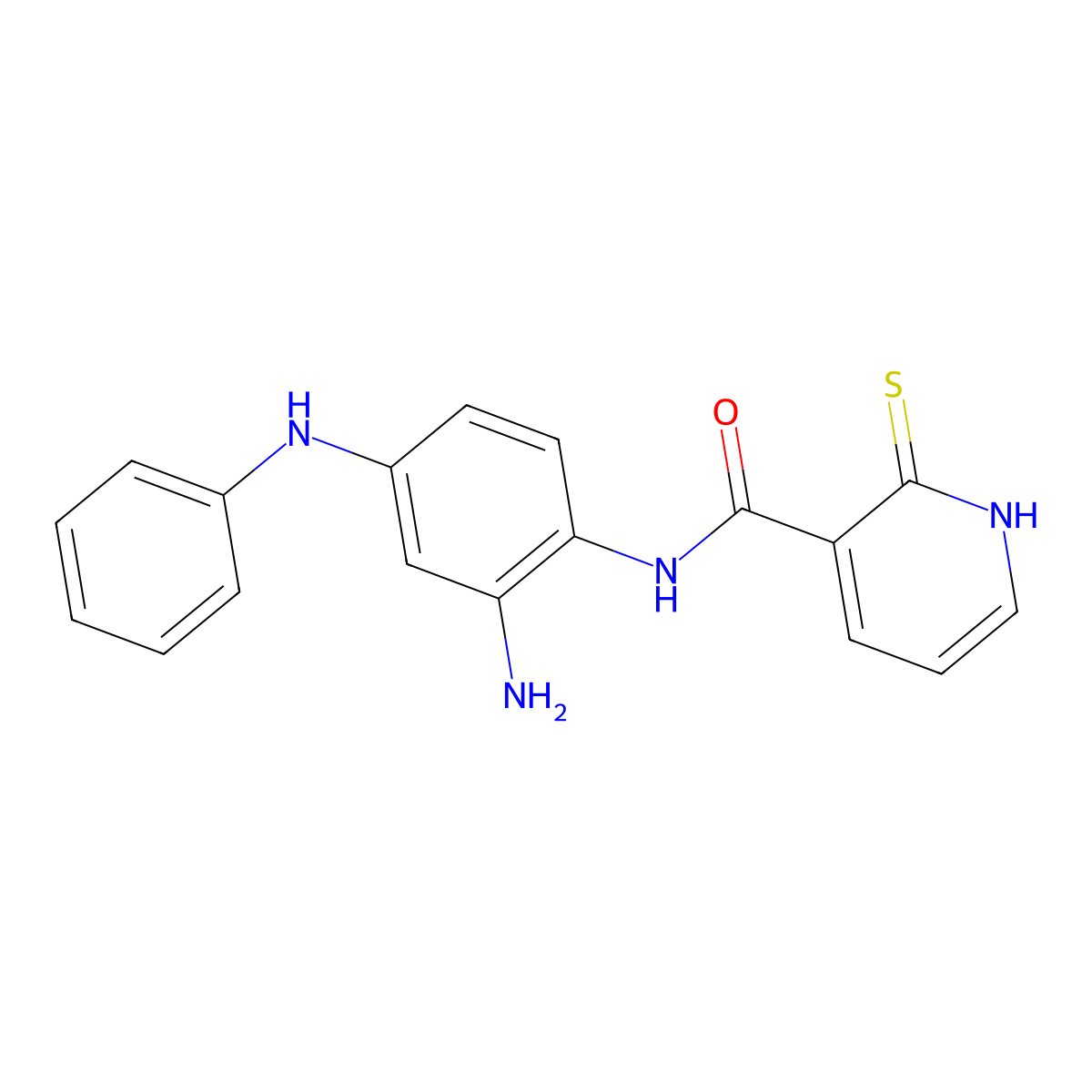 N-(2-amino-4-anilinophenyl)-2-sulfanylidene-1H-pyridine-3-carboxamide molecular structure, CAS 2770585-67-4
