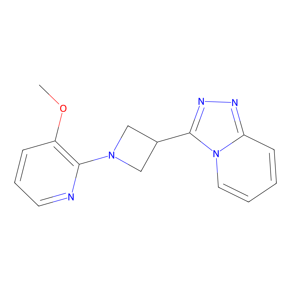 3-Methoxy-2-(3-{[1,2,4]triazolo[4,3-a]pyridin-3-yl}azetidin-1-yl)pyridine molecular structure, CAS 2770587-41-0