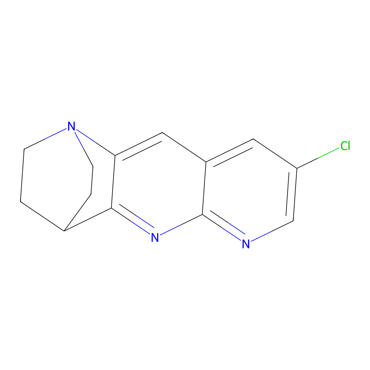 6-Chloro-1,8,10-triazatetracyclo[10.2.2.02,11.04,9]hexadeca-2,4,6,8,10-pentaene molecular structure, CAS 2770588-34-4