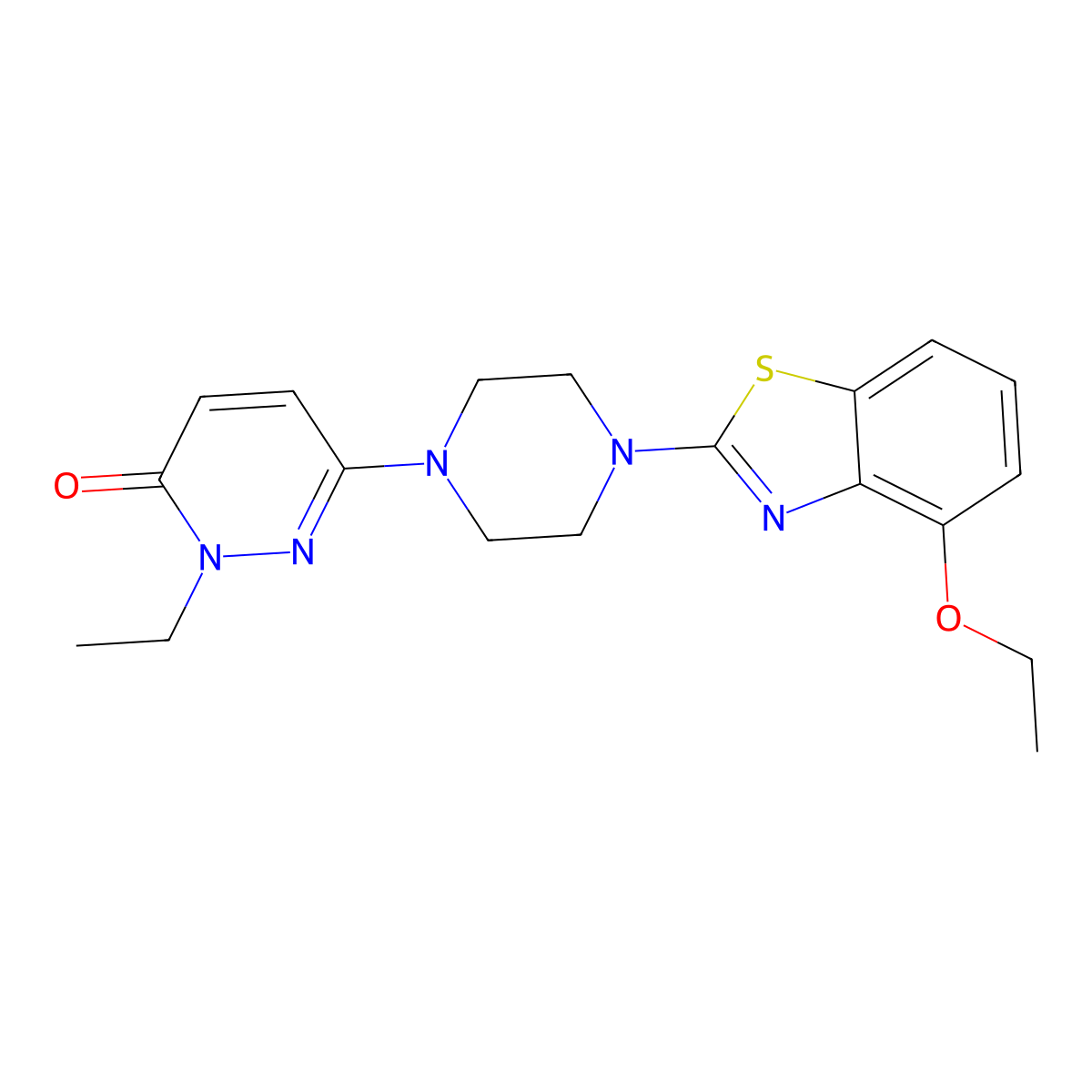 6-[4-(4-Ethoxy-1,3-benzothiazol-2-yl)piperazin-1-yl]-2-ethylpyridazin-3-one molecular structure, CAS 2770591-79-0