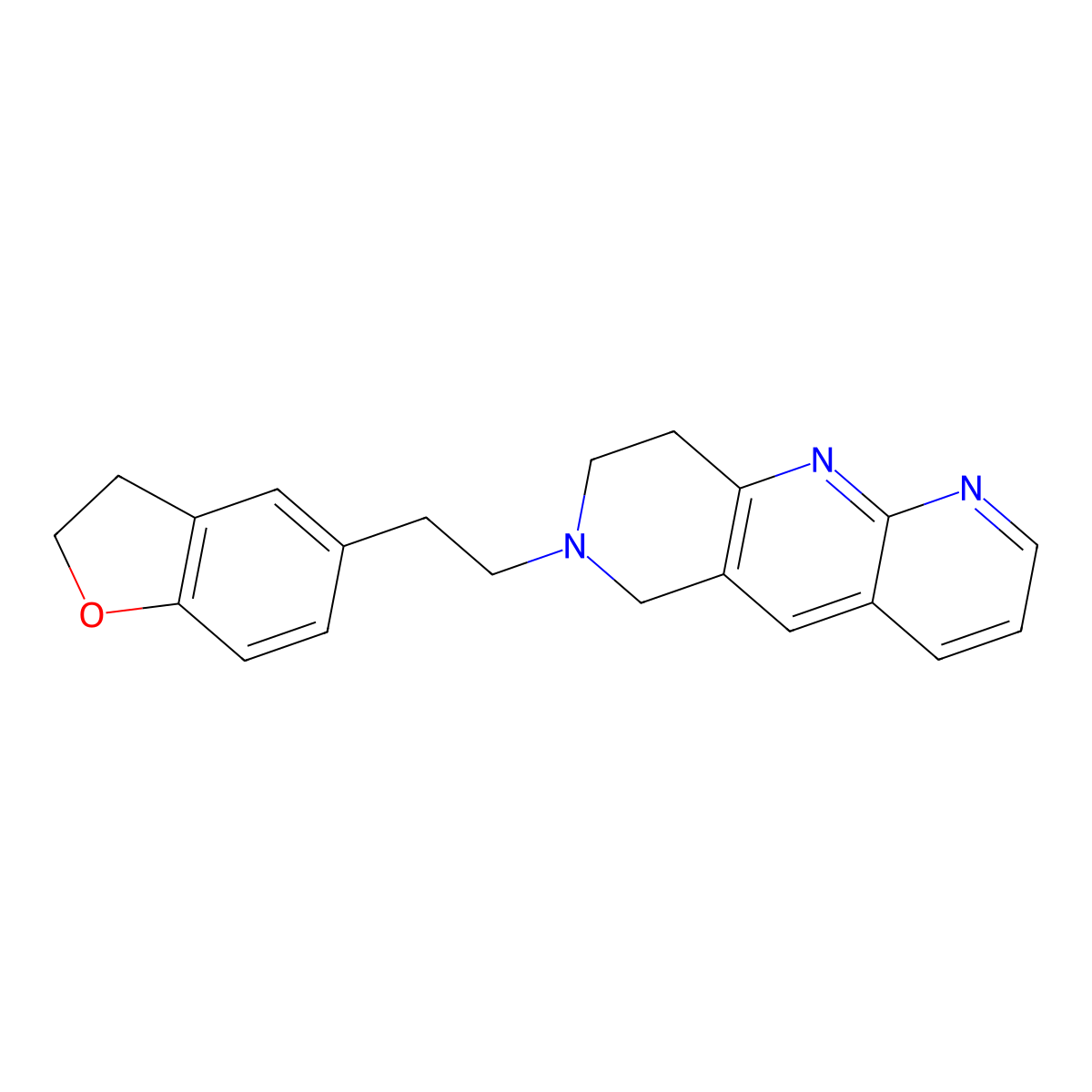 7-[2-(2,3-dihydro-1-benzofuran-5-yl)ethyl]-6H,7H,8H,9H-pyrido[2,3-b]1,6-naphthyridine molecular structure, CAS 2770592-58-8